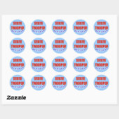 GEPENSIONEERDE STAATSTROEPEN RONDE STICKER (Vel)