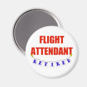 GEPENSIONEERDE STEWARDESS MAGNEET (Voorkant / Achterkant)