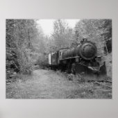 Gepensioneerde stoomtrein poster (Voorkant)