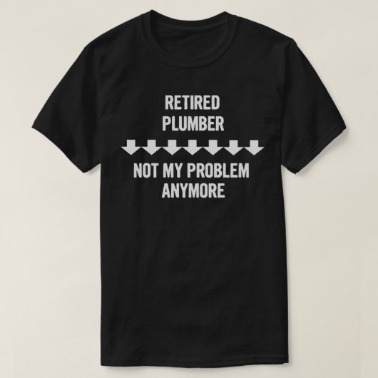 Gepensioneerde stop Mijn probleem niet meer en mee T-shirt (Design voorkant)