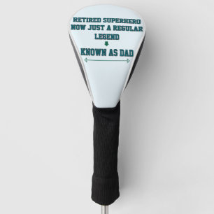 Gepensioneerde superheld nu gewoon een gewone lege golfheadcover