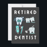 gepensioneerde tandarts briefkaart<br><div class="desc">Grappig gepensioneerd tandarts item</div>