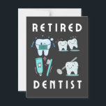 gepensioneerde tandarts briefkaart<br><div class="desc">Grappig gepensioneerd tandarts item</div>