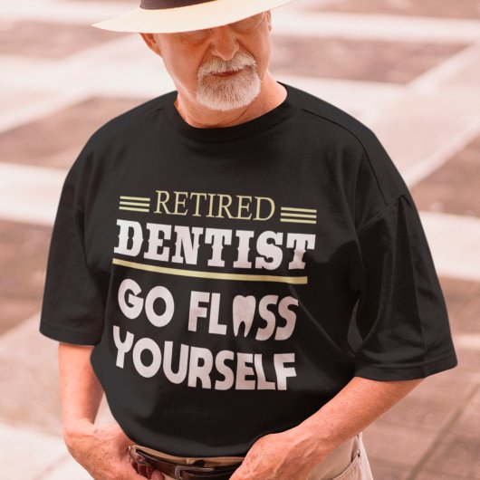 Gepensioneerde tandarts Funny Dental Retirement Gi T-shirt