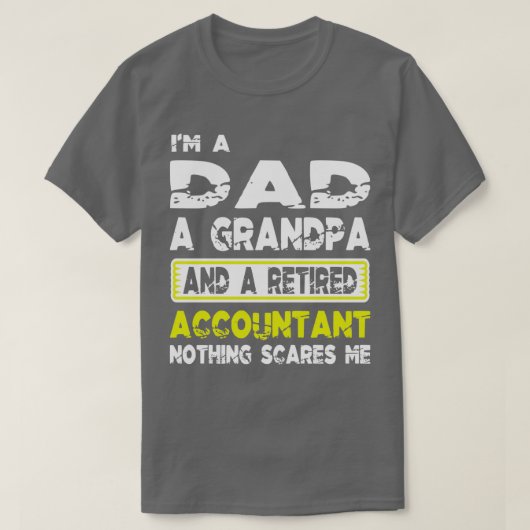 Gepensioneerde thesaurier opa Funny Cpa T-shirt (Design voorkant)