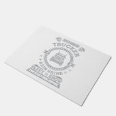 Gepensioneerde Trucker Rain Shine Sleet of Snow I' Deurmat (Schuin)