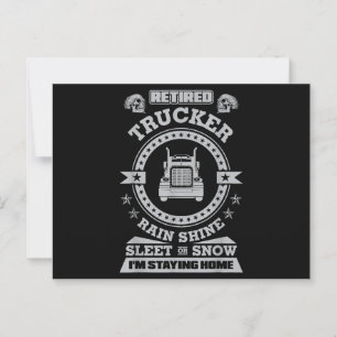 Gepensioneerde Trucker shirten Funny Truck chauffe Briefkaart