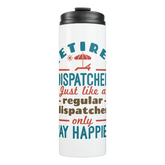 Gepensioneerde uitzending 911 Pensioenuitkering ge Thermosbeker (Voorkant)