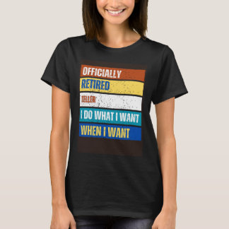 Gepensioneerde verkoper Pensioen Teller T-shirt