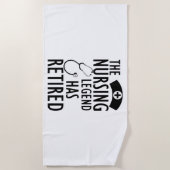 Gepensioneerde Verpleegkundige - De verpleegkundig Strandlaken (Voorkant)