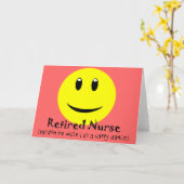 Gepensioneerde verpleegkundige HAPPY DANCE Kaart (Gele Bloem)