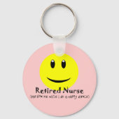 Gepensioneerde verpleegkundige HAPPY DANCE Sleutelhanger (Voorkant)