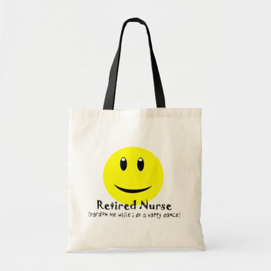 Gepensioneerde verpleegkundige HAPPY DANCE Tote Bag (Voorkant)