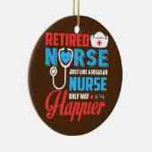 Gepensioneerde verpleegkundigen als een gewone ver keramisch ornament (Rechts)