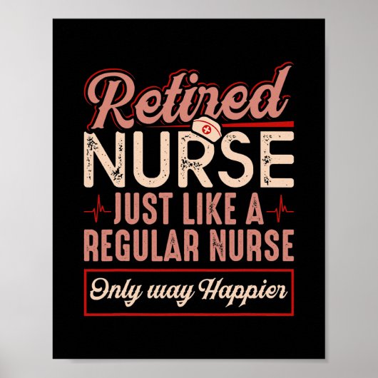 Gepensioneerde verpleegkundigen, net als gewone ve poster (Voorkant)