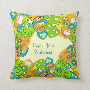 Gepensioneerde verpleegkundigen Pillow Hearts Kussen
