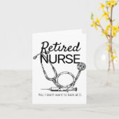 Gepensioneerde Verpleegster Grappige Verpleegkundi Kaart (Gele Bloem)