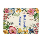 Gepensioneerde Verpleegster, kleurrijk lijst, Magneet (Horizontaal)