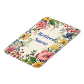 Gepensioneerde Verpleegster, kleurrijk lijst, Magneet (Linkerzijde)