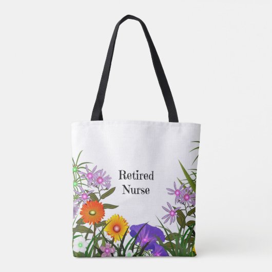 Gepensioneerde verpleegster tote bag (Achterkant)