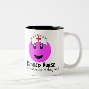 Gepensioneerde verpleegsters Gifts "Happy Dance Pi Tweekleurige Koffiemok
