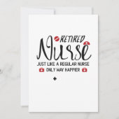 Gepensioneerde verpleegsters Grote Gift Gepensione Kaart (Voorkant)