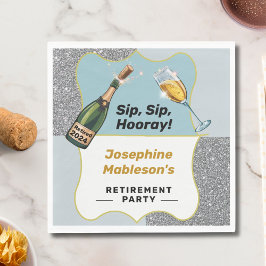 Gepensioneerde viering afscheid partij servet