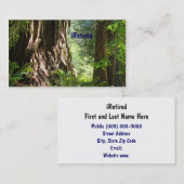 Gepensioneerde Visitekaartjes in ruste (Voorkant / Achterkant)