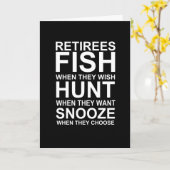 Gepensioneerde vissen wanneer ze willen kaart (Gele Bloem)