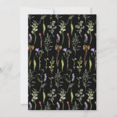 Gepensioneerde vrouwen Wildflowers Floral Ditsy Da Kaart (Achterkant)