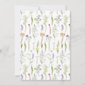 Gepensioneerde vrouwen Wildflowers Floral Ditsy Kaart (Achterkant)