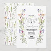 Gepensioneerde vrouwen Wildflowers Floral Ditsy Kaart (Voorkant / Achterkant)