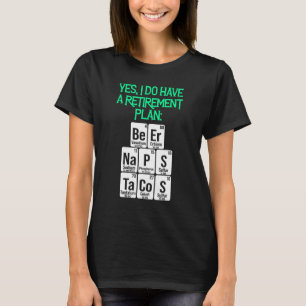 gepensioneerde wetenschapsleraar verplicht schoolp t-shirt