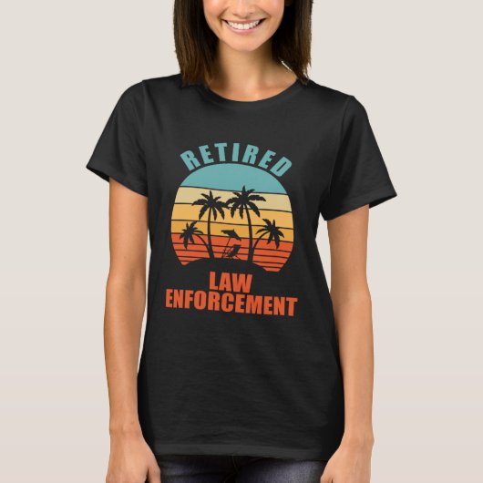 Gepensioneerde wetshandhaving Happy Retirement T-shirt (Voorkant)