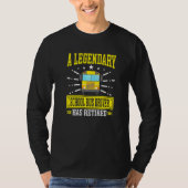 Gepensioneerde wettige-schoolbus-chauffeur die bus t-shirt (Voorkant)