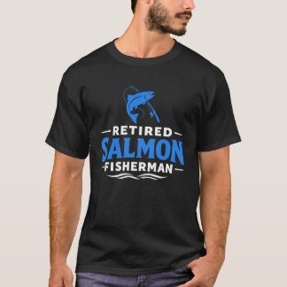 Gepensioneerde Zalmvisser Visgrappen T-shirt
