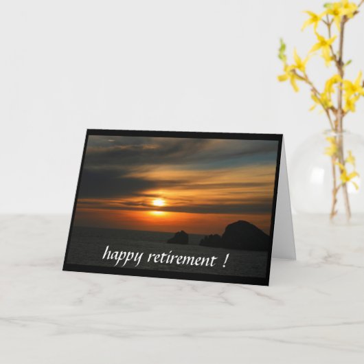 gepensioneerde zonsondergang kaart (Gele Bloem)