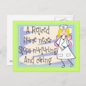 Gepensioneerde zurse Angel-kaarten en -cadeaus Briefkaart (Voorkant / Achterkant)