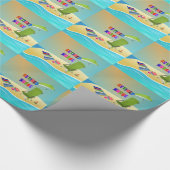 Gepensioneerde zuster, Fun in Sun Cadeaupapier (Hoek)