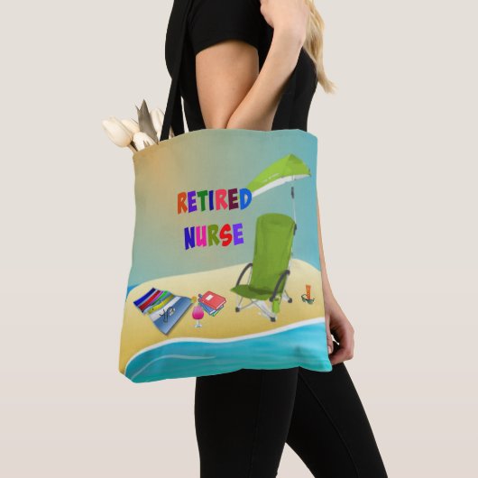 Gepensioneerde zuster, Fun in Sun Tote Bag (Dichtbij)