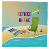 Gepensioneerde zuster, Fun in the Sun, Tegeltje (Voorkant)