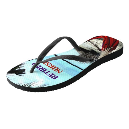 Gepensioneerde zuster, Hammock onder de Palm Trees Teenslippers (Schuin)