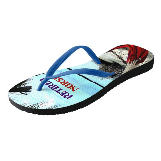 Gepensioneerde zuster, Hammock onder de Palm Trees Teenslippers (Schuin)