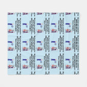 Gepensioneerde zuster Story Art JACHO Fleece Deken (Voorkant (Horizontaal))