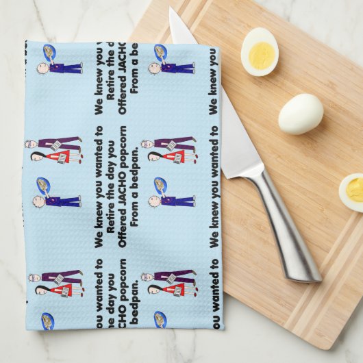 Gepensioneerde zuster Story Art JACHO Theedoek (Quarter Fold)