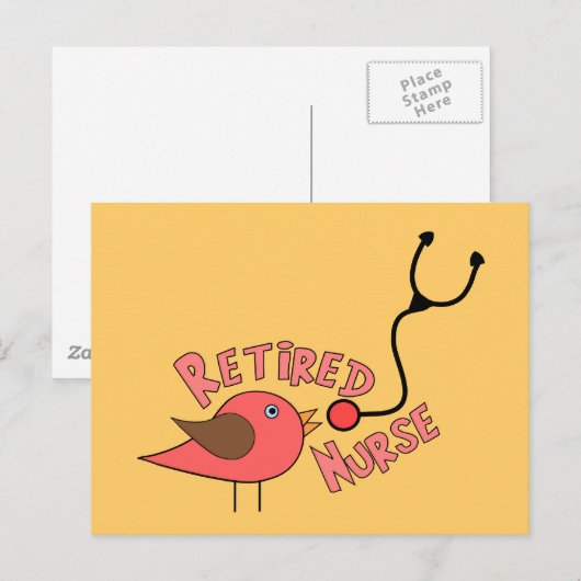 Gepensioneerde zustGiften Briefkaart (Voorkant / Achterkant)