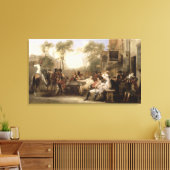 Gepensioneerden van Chelsea die het Staatsblad ont Canvas Afdruk (Insitu (Woonkamer))