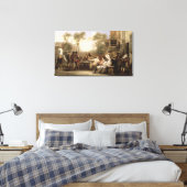 Gepensioneerden van Chelsea die het Staatsblad ont Canvas Afdruk (Insitu (Slaapkamer))