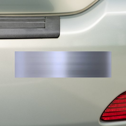 Gepensneerd zilver metaal getextureerd bumpersticker (Op auto)