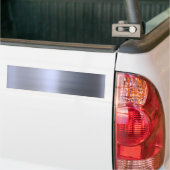 Gepensneerd zilver metaal getextureerd bumpersticker (Op Truck)